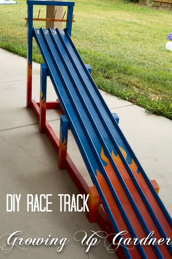 DIY Race Track
 Growing Up Gardner DIY Race Track Tutorial