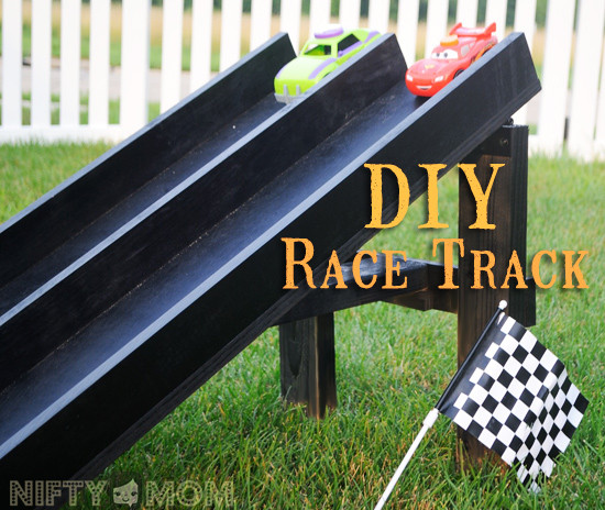 DIY Race Track
 Weekend DIY Project Wood Race Car Track