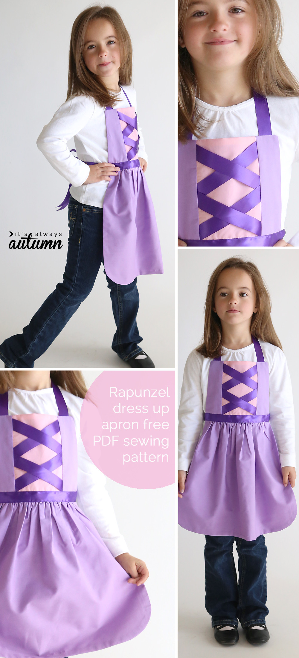 DIY Rapunzel Costume
 free sewing pattern for Rapunzel dress up apron It s