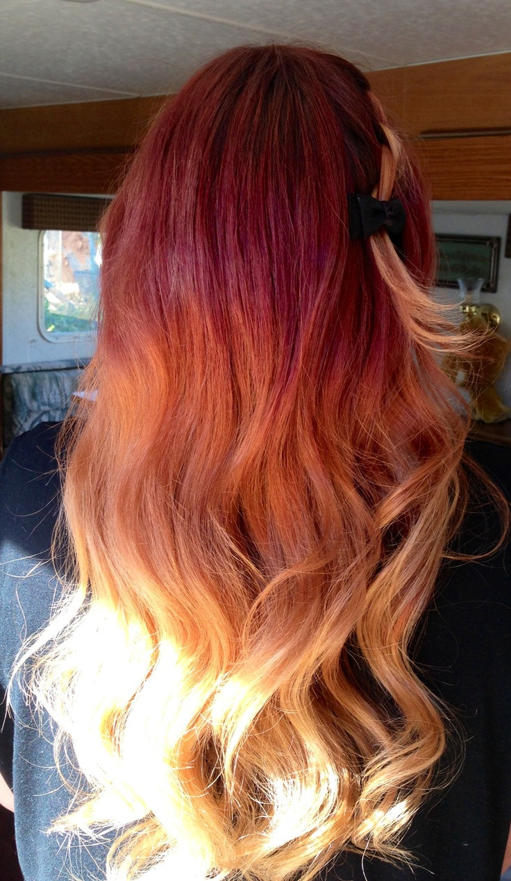 DIY Red Ombre Hair
 15 best images about hair on Pinterest