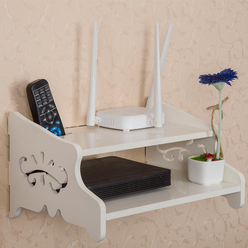 DIY Remote Control Organizer
 TV Set top routers wooden shelf diy Carved HDF STB Remote