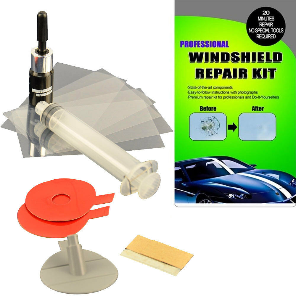 DIY Repair Cracked Windshield
 Crack Premium Repair Kit & Windscreen DIY Chip Windshield
