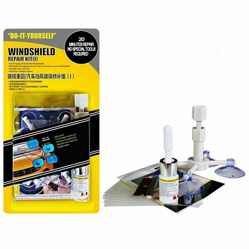 DIY Repair Cracked Windshield
 Windshield Repair Kit Crack DIY Auto Glass Wind Screen