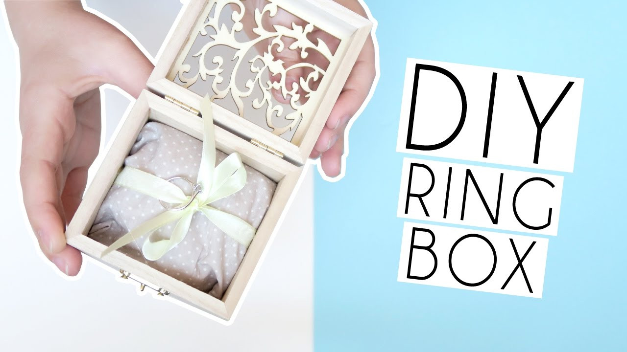 DIY Ring Box
 DIY Wedding RING BOX