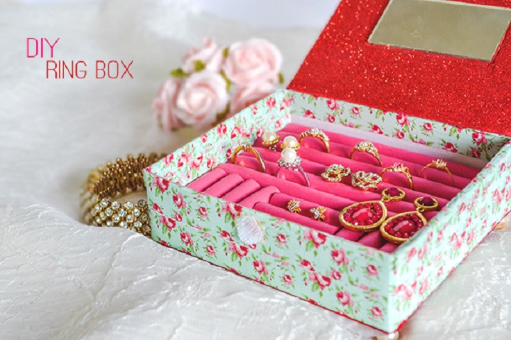 DIY Ring Box
 Top 10 DIY Jewelry Box Ideas Top Inspired