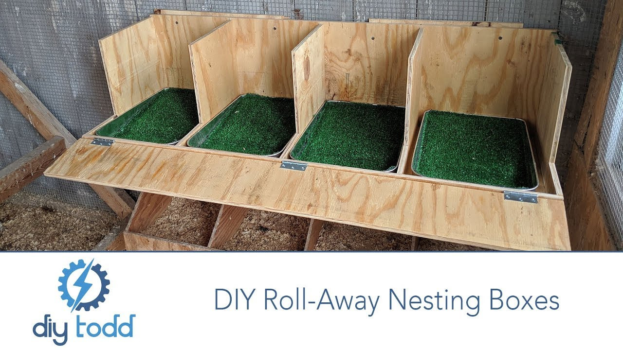 DIY Roll Away Nest Box
 DIY Roll Away Nesting Boxes