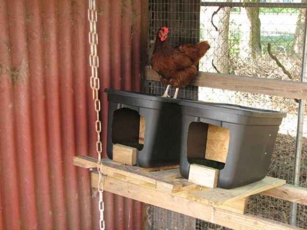 DIY Roll Away Nest Box
 20 Easy & Cheap DIY Chicken Nesting Boxes