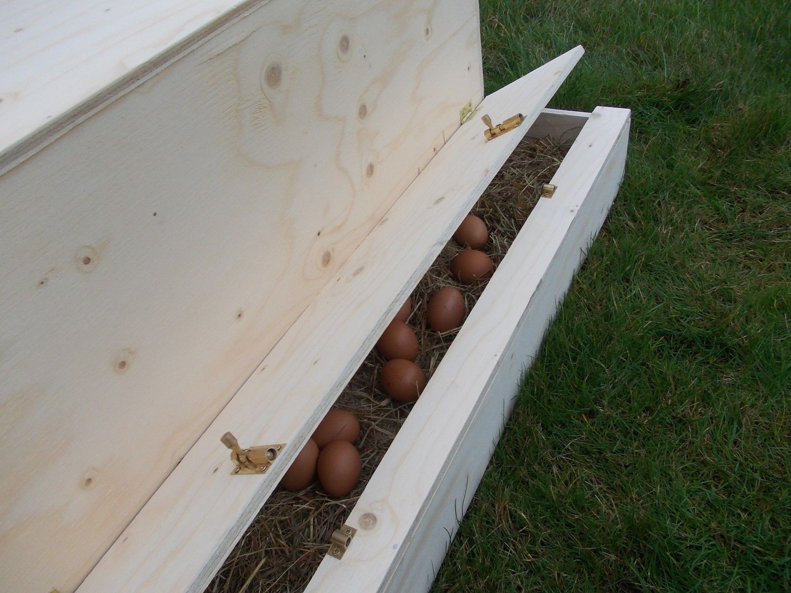 DIY Roll Away Nest Box
 Handmade Chicken Nest Box Roll Away eBay