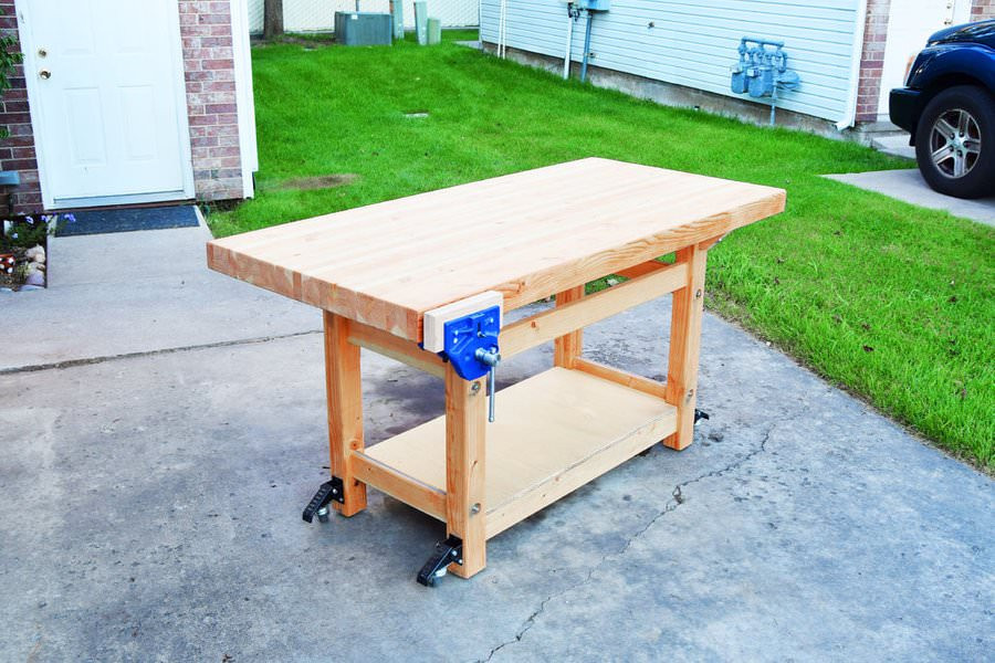 DIY Rolling Workbench Plans
 27 Sturdy DIY Workbench Plans [Ultimate List] MyMyDIY