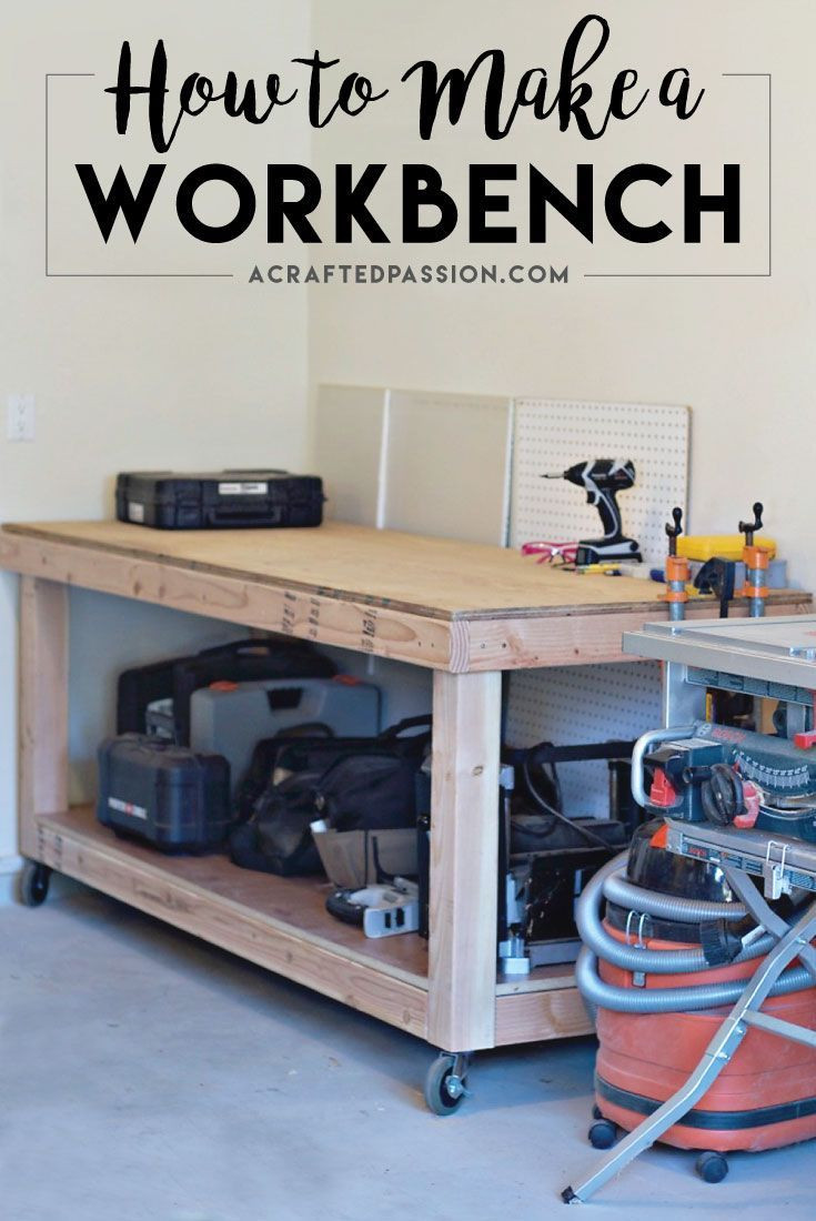 DIY Rolling Workbench Plans
 How to Build a Workbench
