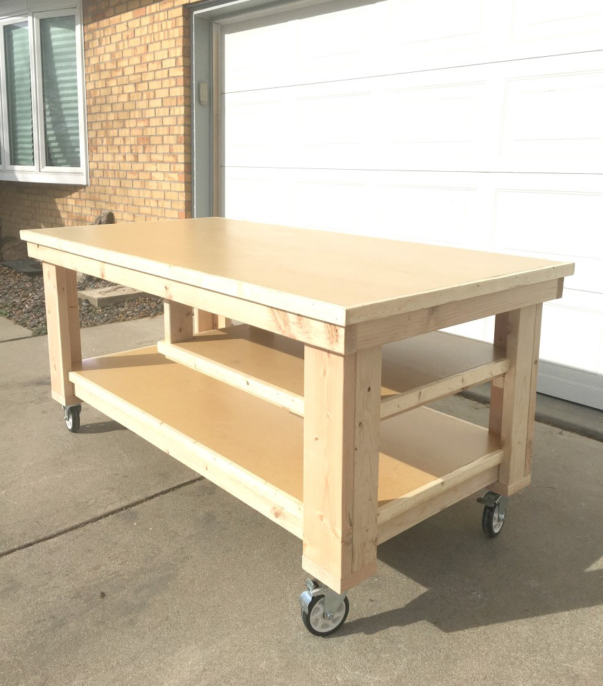 DIY Rolling Workbench Plans
 How to Build the Ultimate DIY Garage Workbench FREE Plans