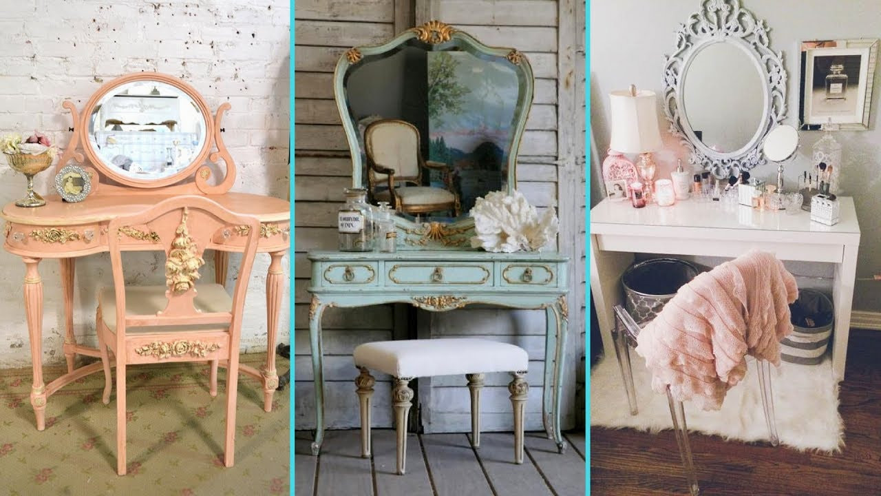 DIY Room Decor Vintage
 DIY Vintage Shabby Chic Vanity decor Ideas 2017 Home