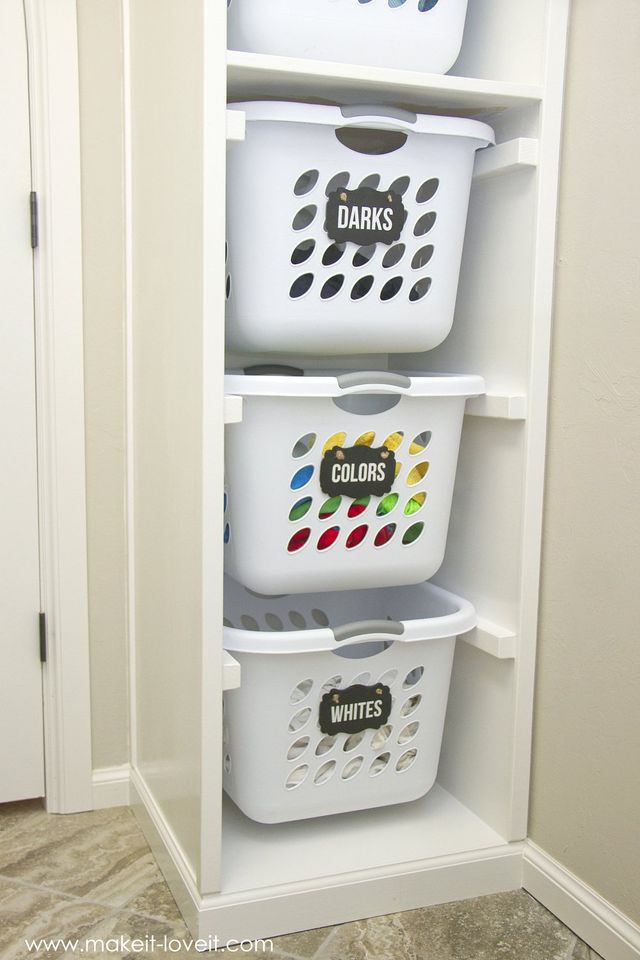 DIY Room Organizer
 DIY Personalized Laundry Baskets For Fantastic Organization