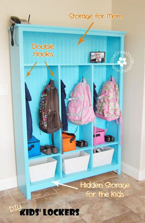 DIY Room Organizer
 25 Creative DIY Storage Ideas to Organize Kids Room