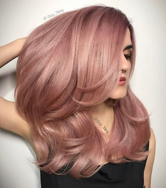 DIY Rose Brown Hair
 Luscious Rose Gold Waves Rose Gold Hair Ideas That ll