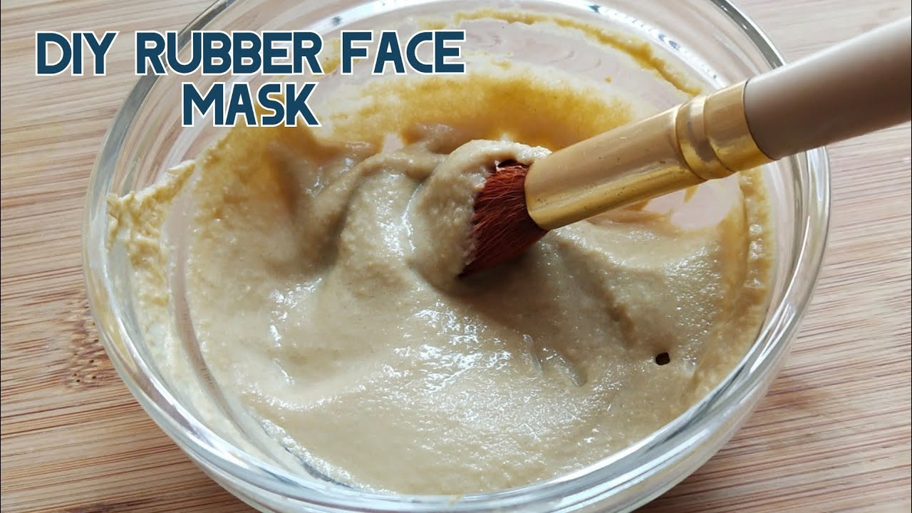 DIY Rubber Mask
 DIY Rubber Face Mask Homemade face mask for oily skin