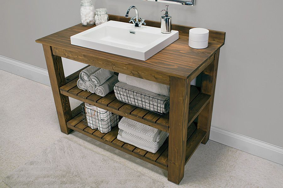 DIY Rustic Bathroom Vanity Plans
 14 DIY Bathroom Vanity Plans You Can Build Today