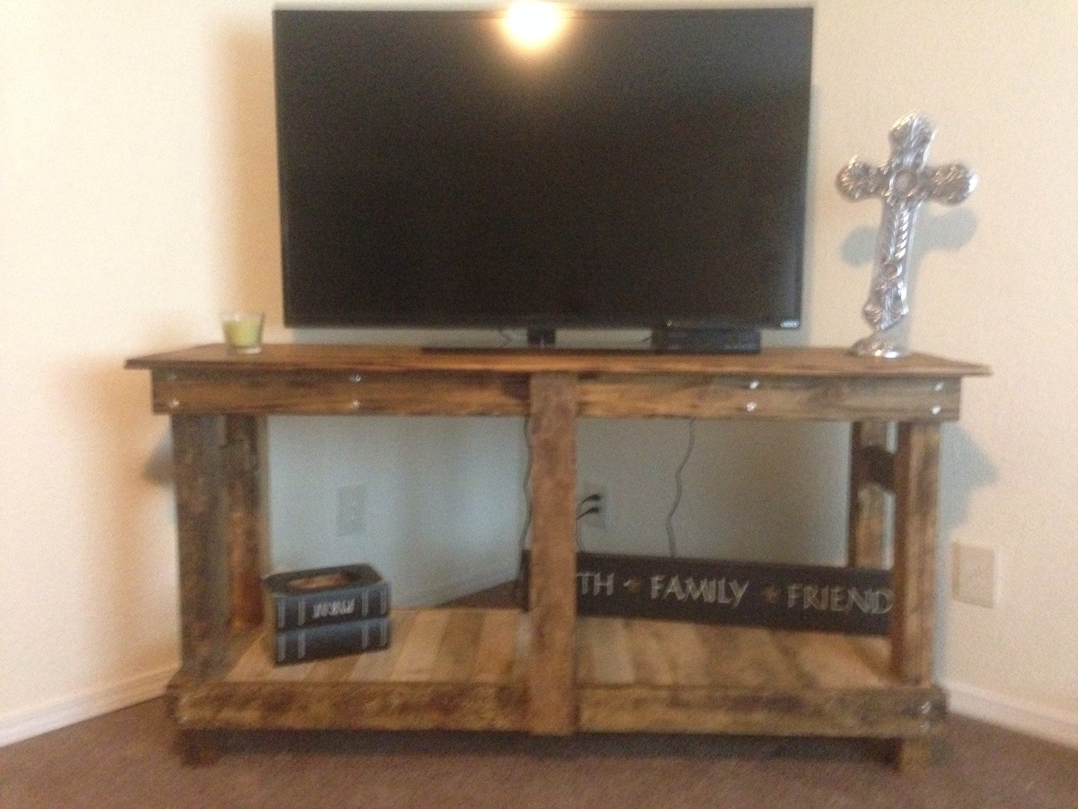 DIY Rustic Tv Stand Plans
 Ana White