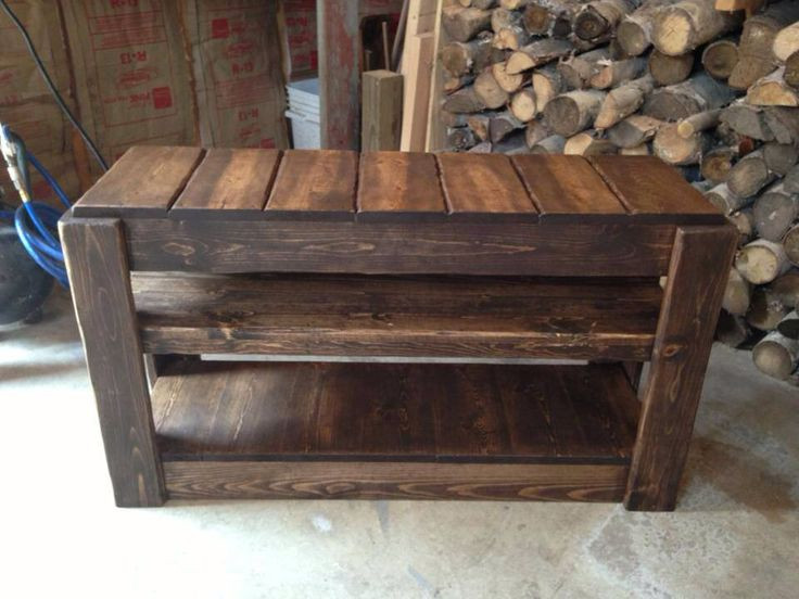 DIY Rustic Tv Stand Plans
 Tv stand rustic pleted Projects Pinterest