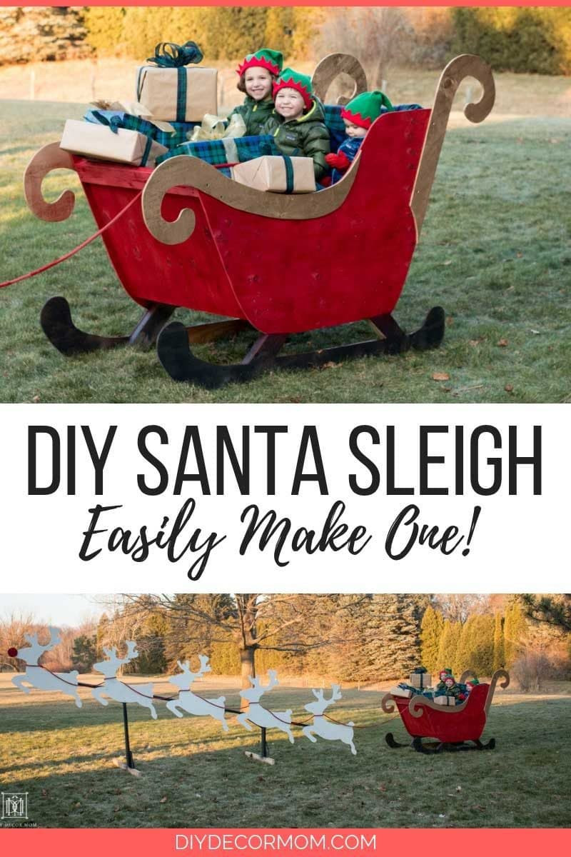 DIY Santa Sleigh For Outdoor
 DIY Santa Sleigh How to Make Your Own Santa s Sleigh