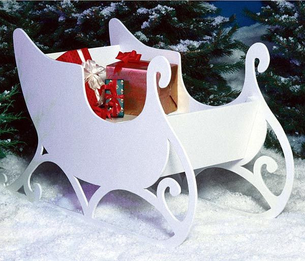 DIY Santa Sleigh For Outdoor
 17 Best images about Sleigh decorattions on Pinterest
