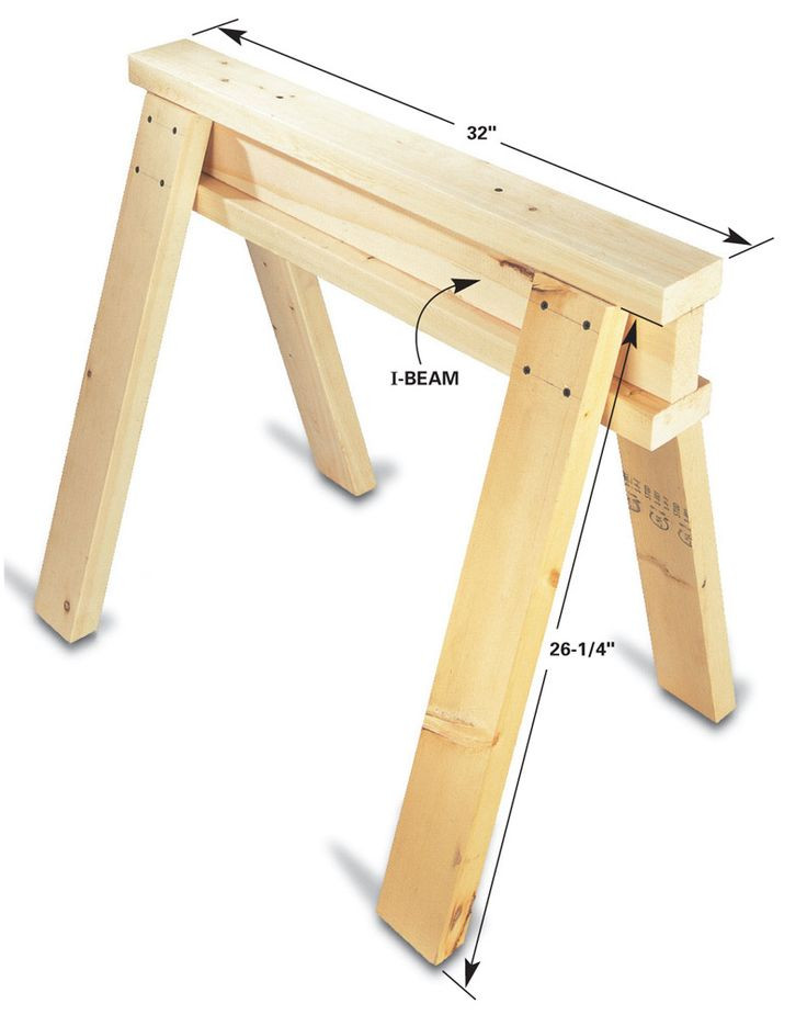 DIY Sawhorses Plans
 Free Sawhorse Plans PDF WoodWorking Projects & Plans