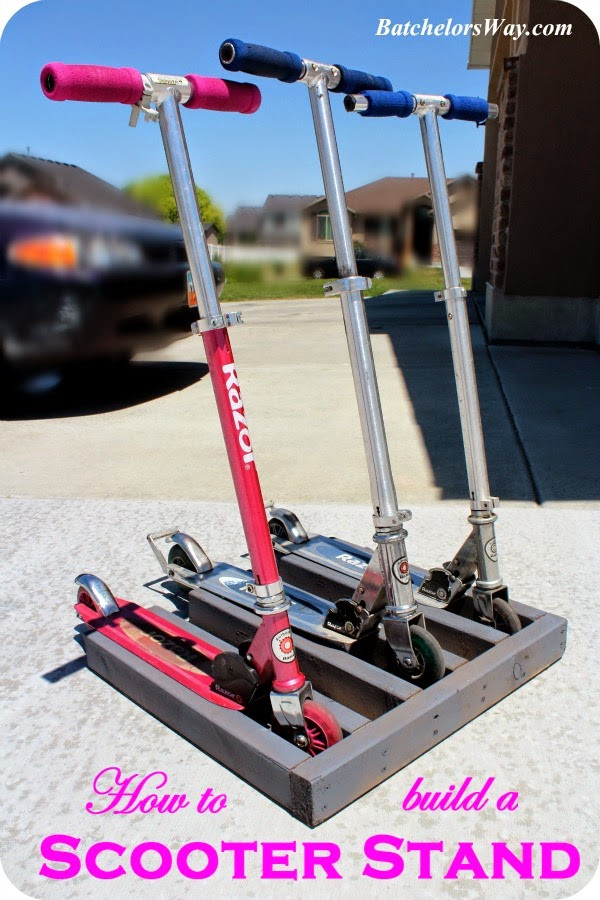 DIY Scooter Rack
 Batchelors Way How to Build a Scooter Stand