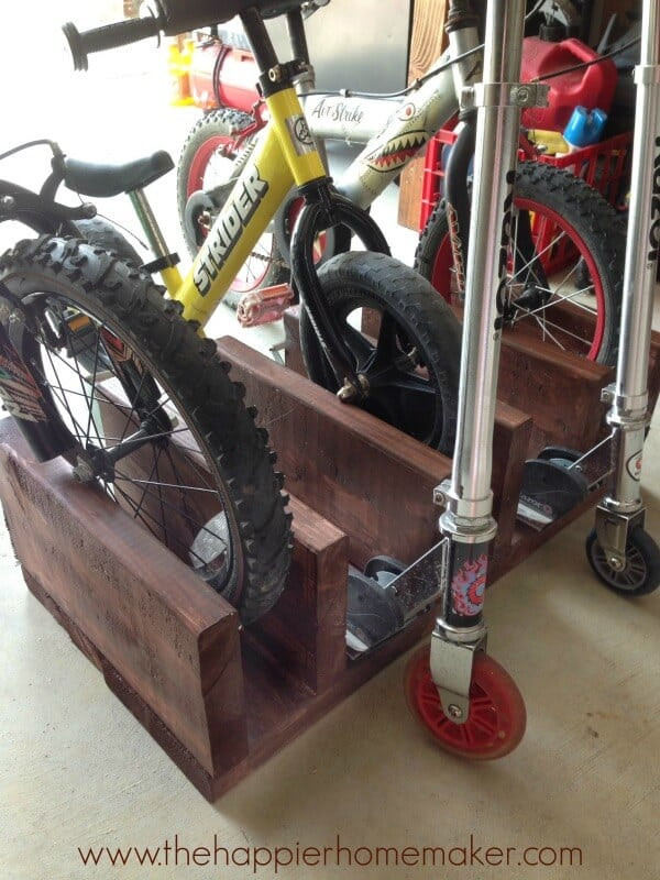 DIY Scooter Rack
 DIY $10 Wood Bike Rack