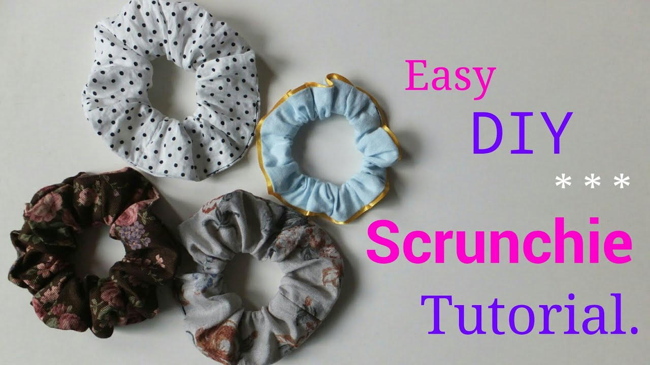 DIY Scrunchie With Hair Tie
 DIY＊ Easy way to make Hair Scrunchie ♪