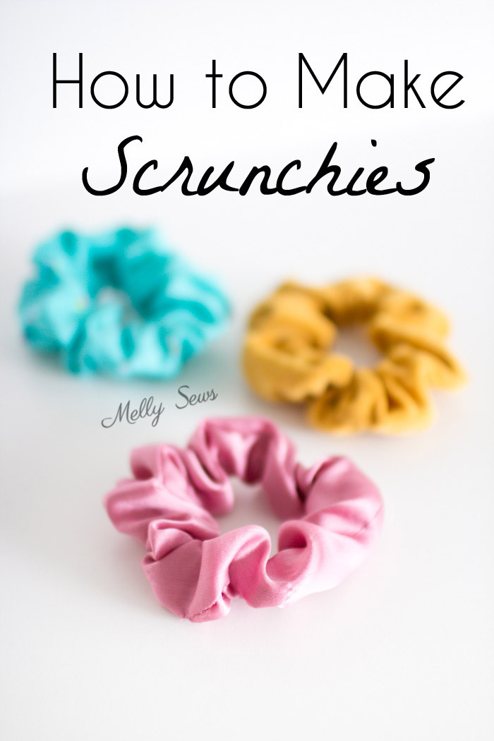 DIY Scrunchie With Hair Tie
 How to Make Scrunchies Melly Sews