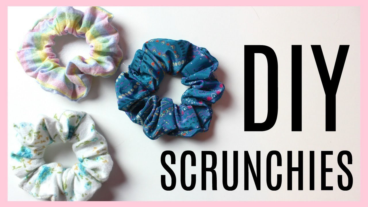 DIY Scrunchie With Hair Tie
 DIY Hair Scrunchies 5 minute Craft to make when youre bored