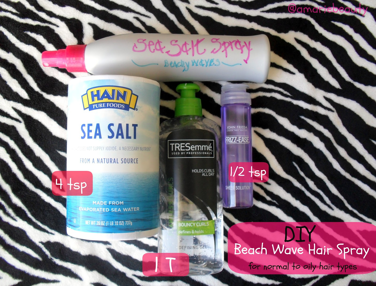 DIY Sea Salt Spray For Hair
 amariebeauty DIY Sea Salt Spray