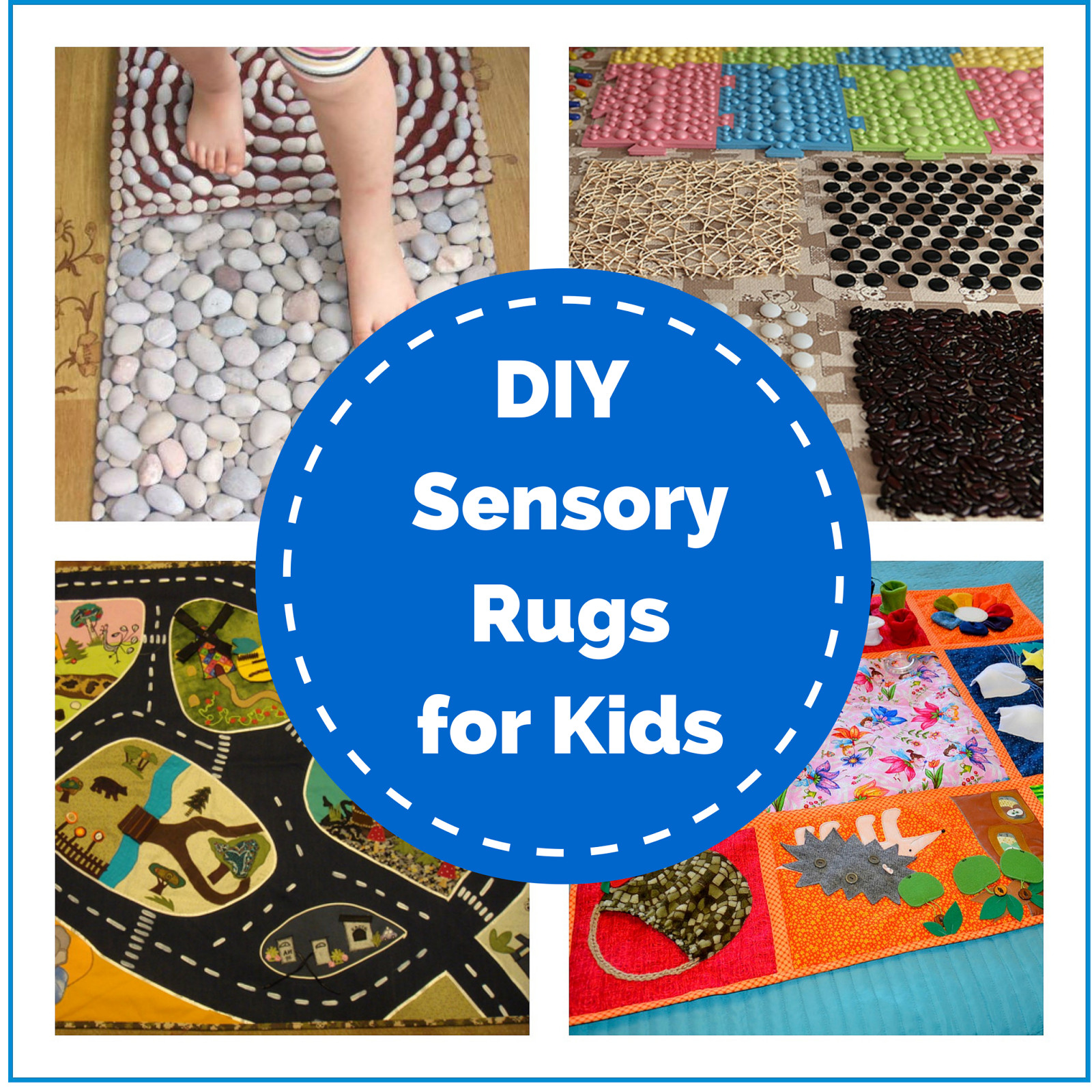 DIY Sensory Toys For Toddlers
 DIY Sensory Rugs for Kids Montessori Nature