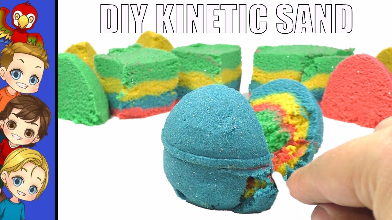 DIY Sensory Toys For Toddlers
 DIY KINETIC SAND Colored