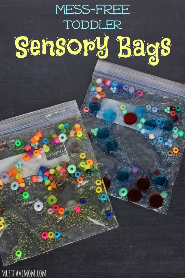 DIY Sensory Toys For Toddlers
 DIY Mess Free Toddler Sensory Bags
