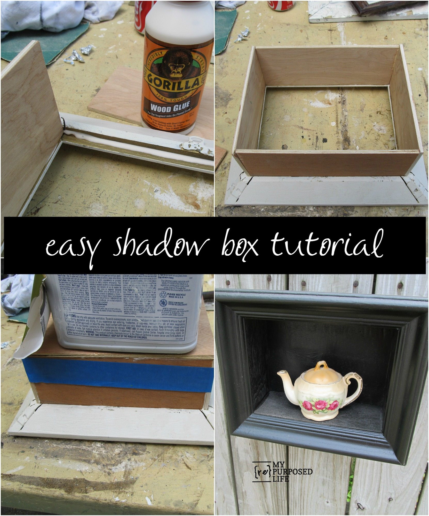 DIY Shadow Box Picture Frame
 diy shadow box frame My Repurposed Life™