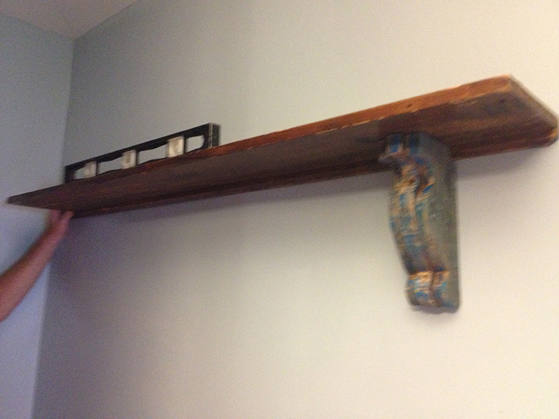 DIY Shelf Brackets Wood
 Easy DIY Shelf Brackets & Wood Shelf crafted from