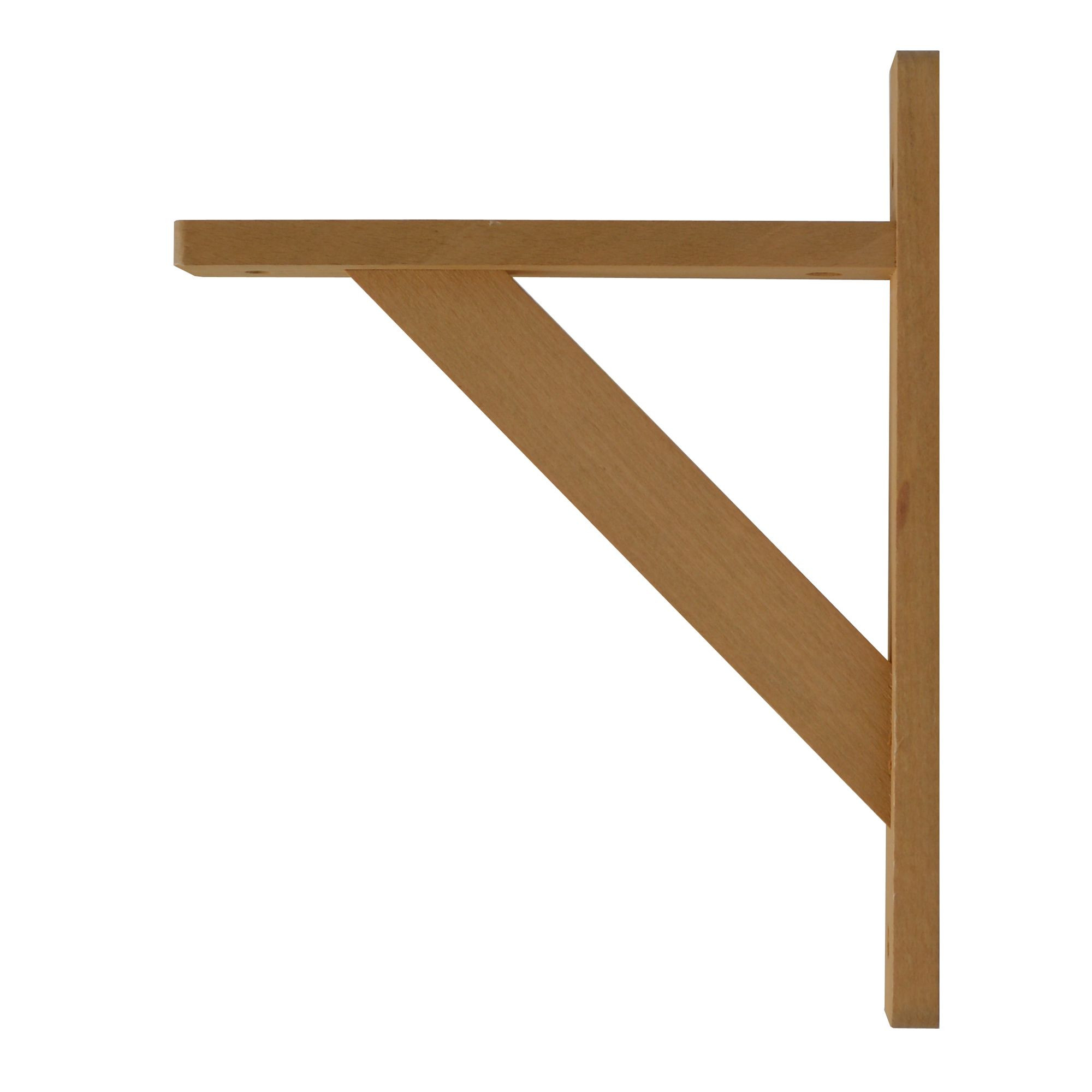 DIY Shelf Brackets Wood
 B&Q Brackets Natural Oak effect Wood Shelf bracket D