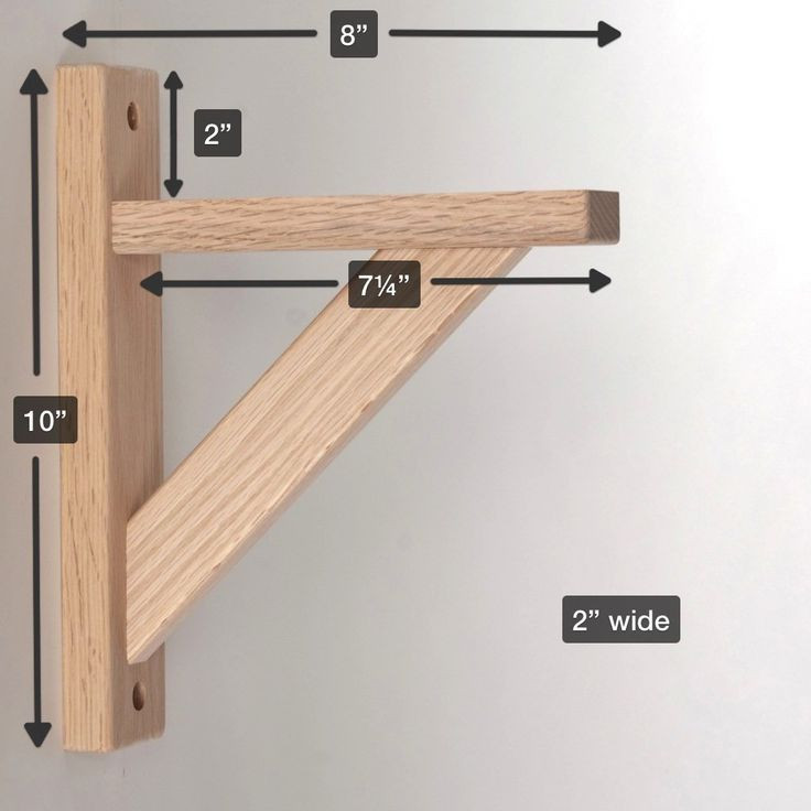 DIY Shelf Brackets Wood
 Amazon Wood Shelf Bracket Oak Straight 8 Hardware