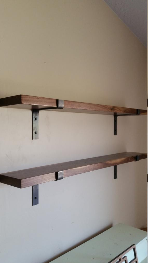 DIY Shelf Brackets Wood
 FREE SHIPPING Walnut Shelf plete DIY Kit Modern