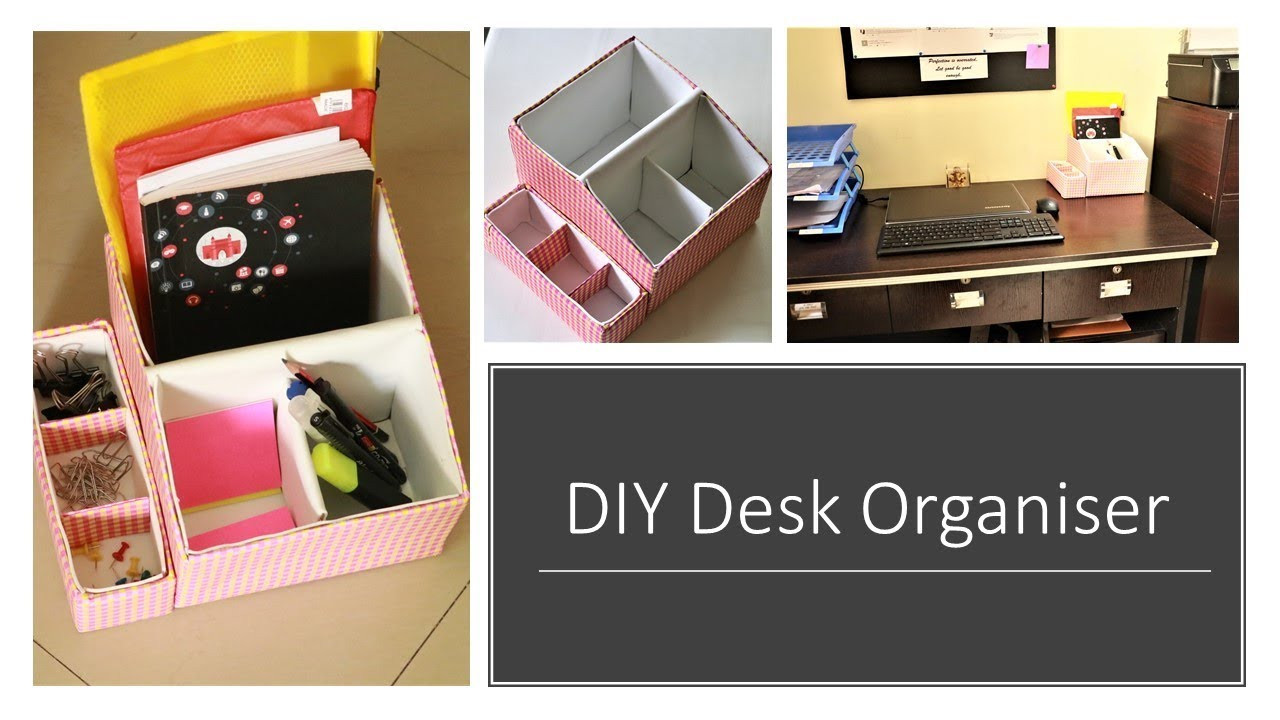 DIY Shoe Box Desk Organizer
 DIY Multipurpose Desk Organizer From Shoe Box