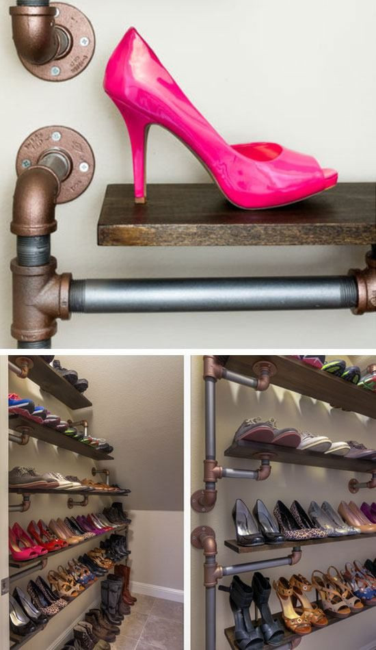 DIY Shoe Organizer For Closet
 18 DIY Shoe Storage Ideas for Small Spaces