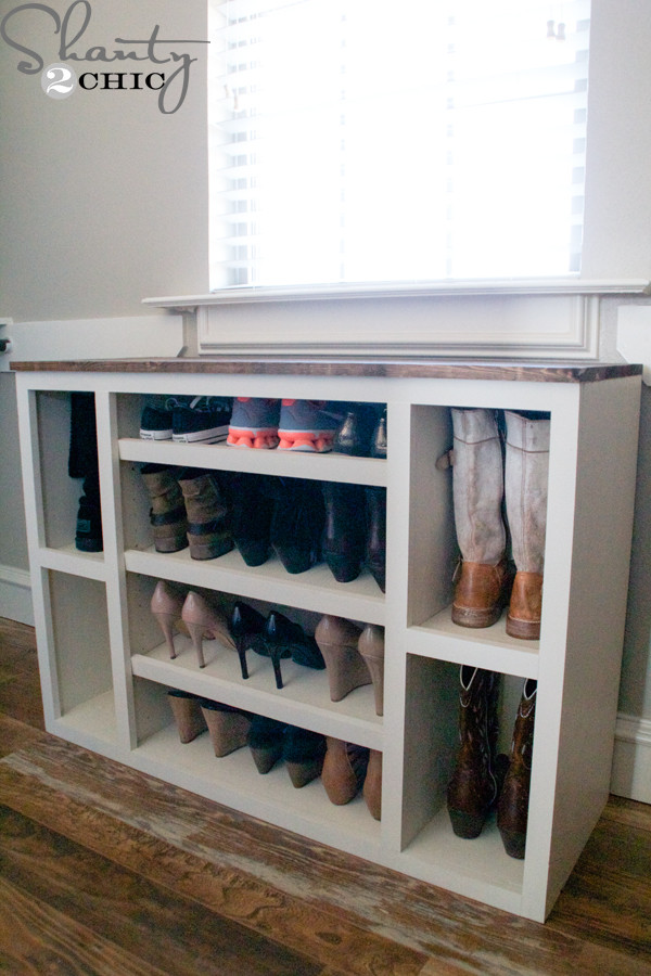 DIY Shoe Organizer For Closet
 DIY Shoe Storage Cabinet Shanty 2 Chic