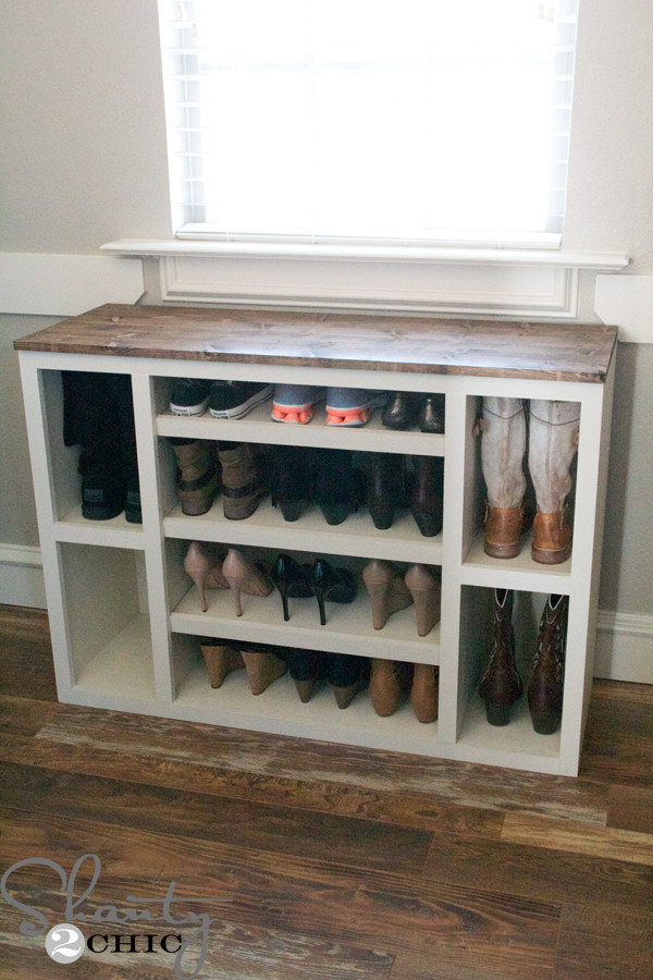 DIY Shoe Organizer For Closet
 DIY Shoe Storage Cabinet Shanty 2 Chic