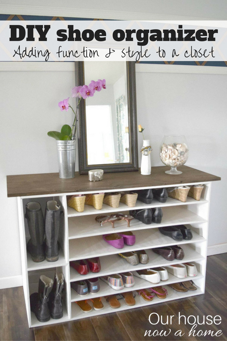 DIY Shoe Organizer For Closet
 How to make a DIY shoe organizer and rack for the closet