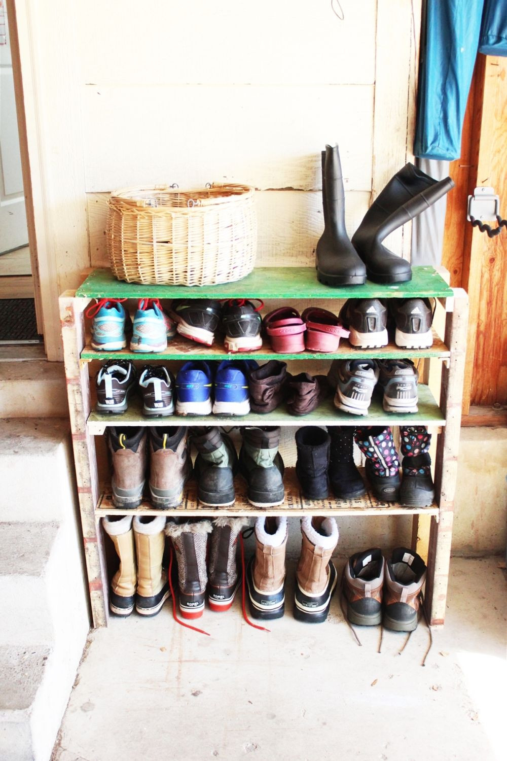 DIY Shoe Organizer
 DIY Shoe Storage Shelves for Garage An Easy Fast and