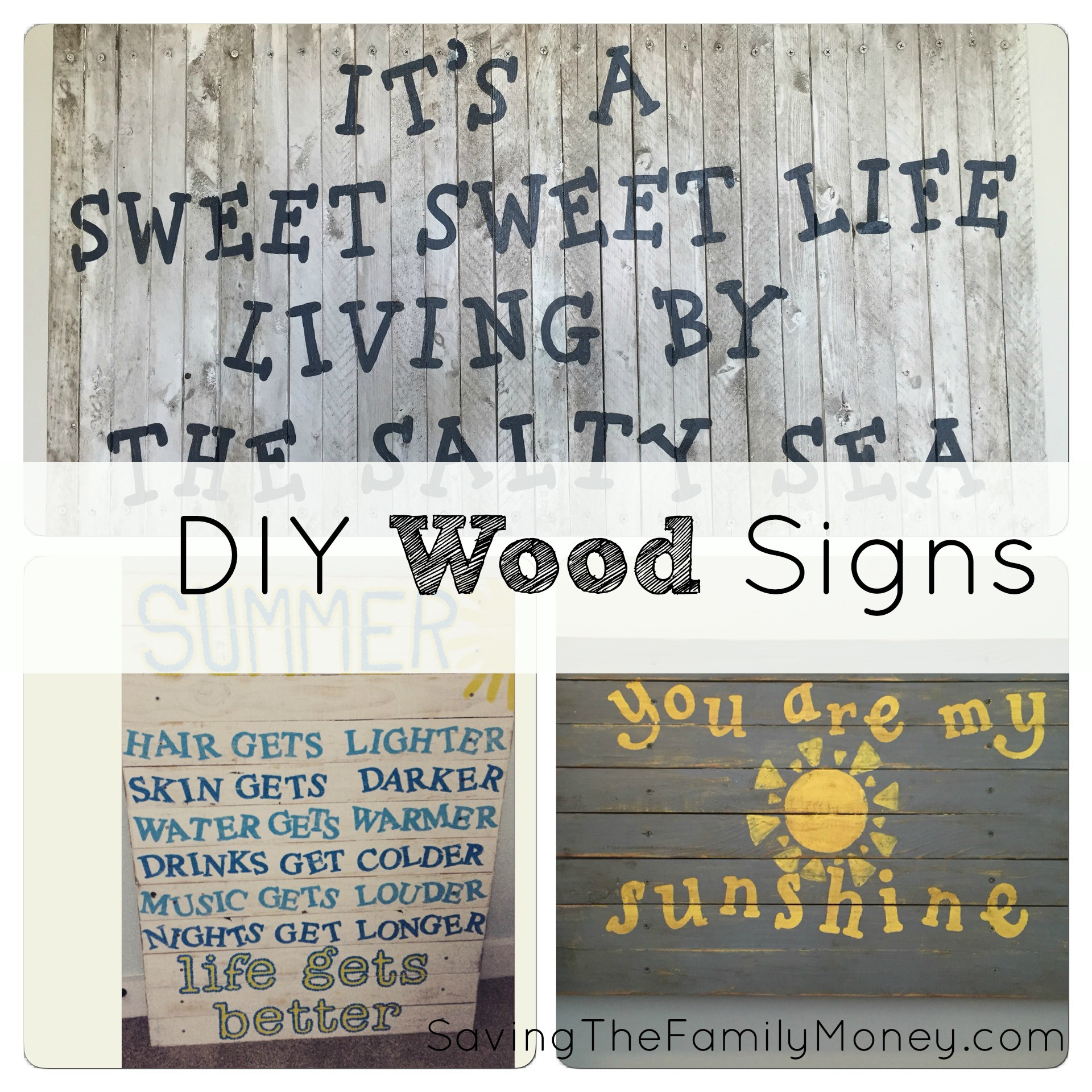 DIY Signs On Wood
 DIY Wood Signs – Saving The Family Money