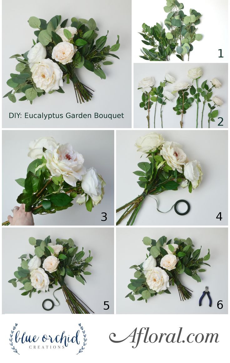 DIY Silk Wedding Bouquet
 DIY Eucalyptus Bouquet in 2020