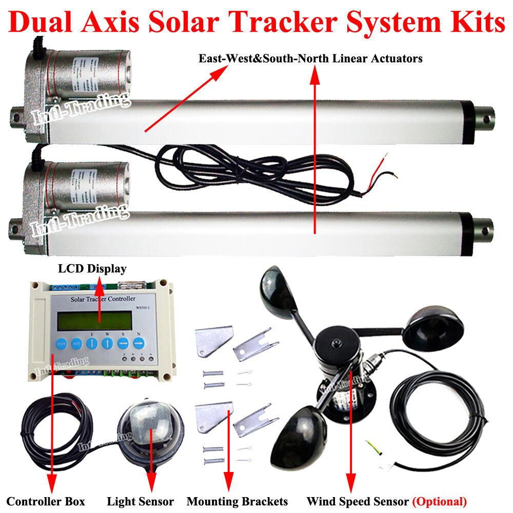 DIY Solar Tracker System
 plete LCD Dual Axis Solar Panel Tracking Tracker DIY