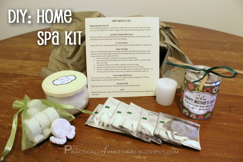 DIY Spa Kits
 Mother s Day Relaxing Home Spa Kit